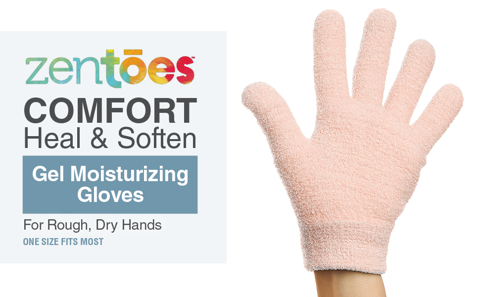 ZenToes Moisturizing Gloves with Gel Lining Dry Hands