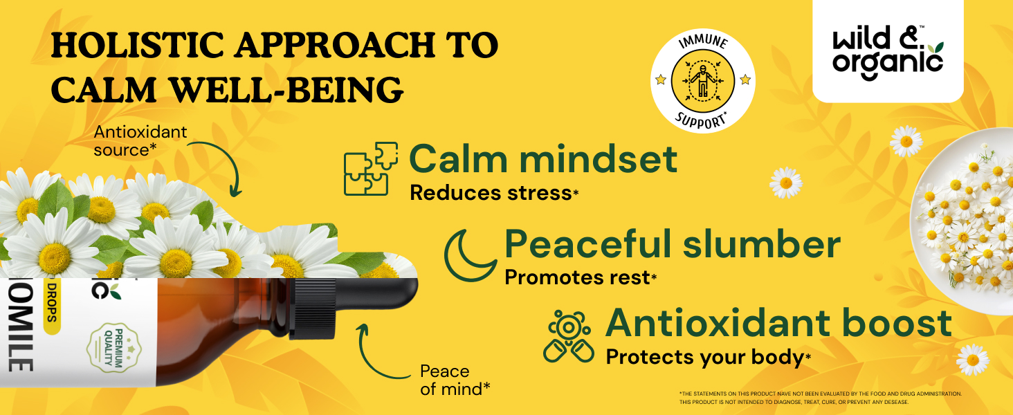 Chamomile Flower Supplement Organic Chamomile Liquid