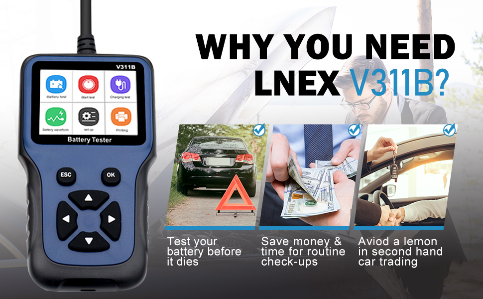 Why you need V311B Car Battery Tester?
