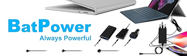 65W Power Supply Ac Adapter Cord Charger for Surface Book 1 Pro X 7 6 5 4 3 Laptop 3 2 1