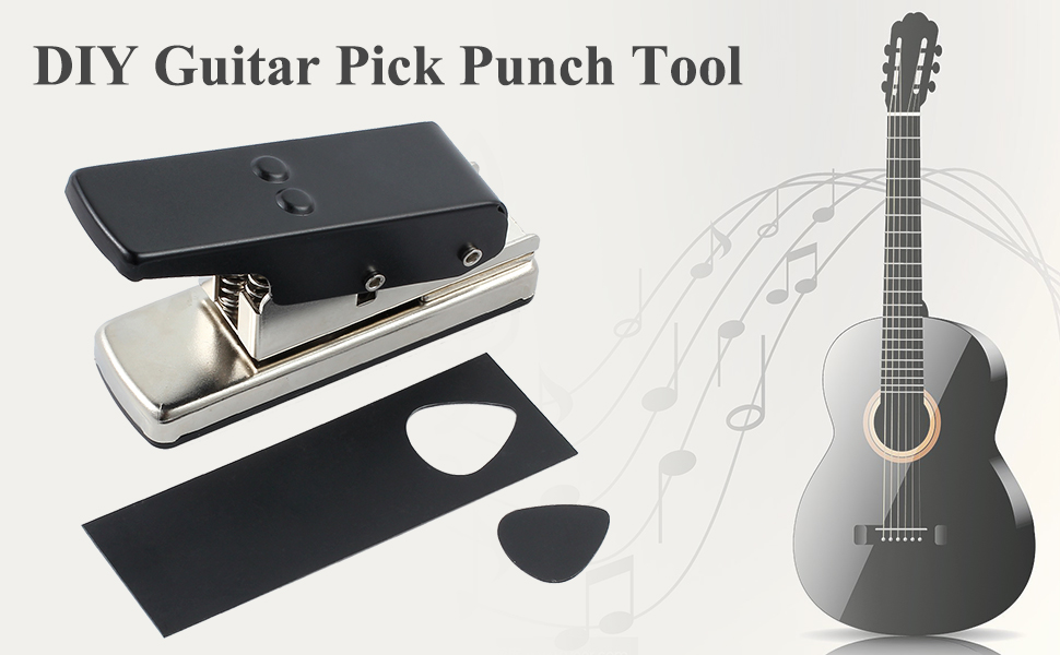 CAMWAY Guitar Pick Maker Punch Tool Heavy Duty DIY Maker Hole Punch