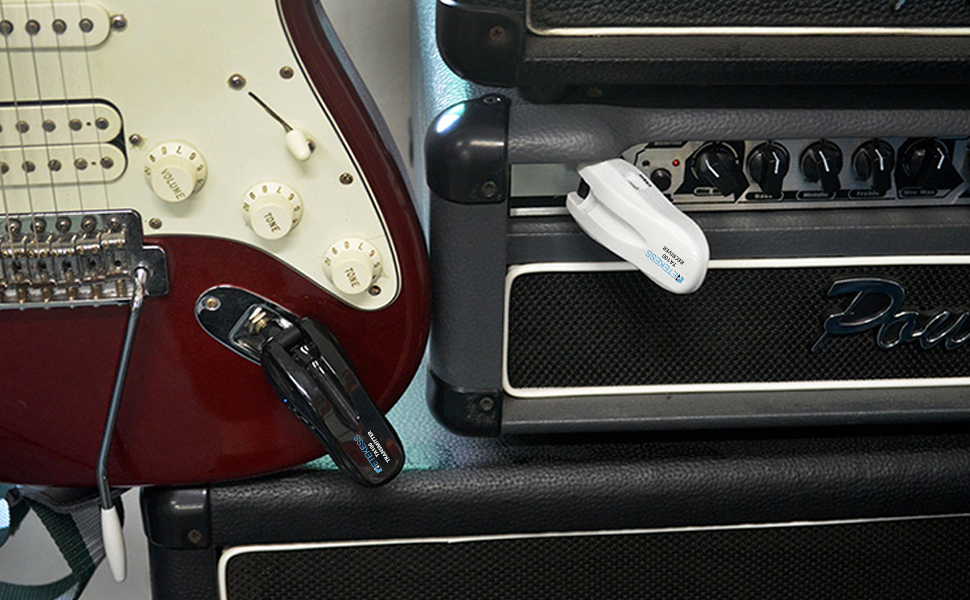 Retekess TA100 Système de Guitare sans Fil, 5.8GHz 35M Rechargeable Émetteurrécepteur Numérique