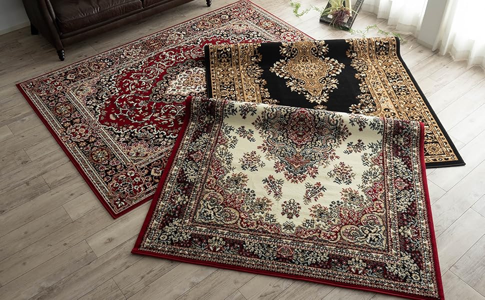 ペルシャ柄 ラグマット 200×200 2畳 レッド 楽天市場】ラグ カーペット 200×200 絨毯 じゅうたん 約 2畳 用