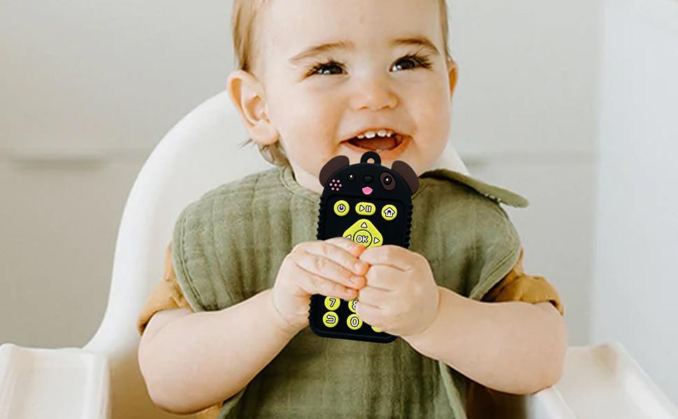 Silikon-Beißring für Kinder, Silikon-Beißspielzeug - Lernspielzeug zum Beißen aus weichem Silikon