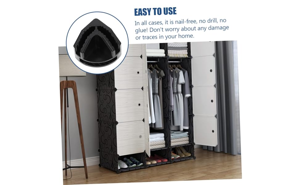 RORPOIR 20pcs Buckle Wire Cube Shelf Connectors Wire Cube