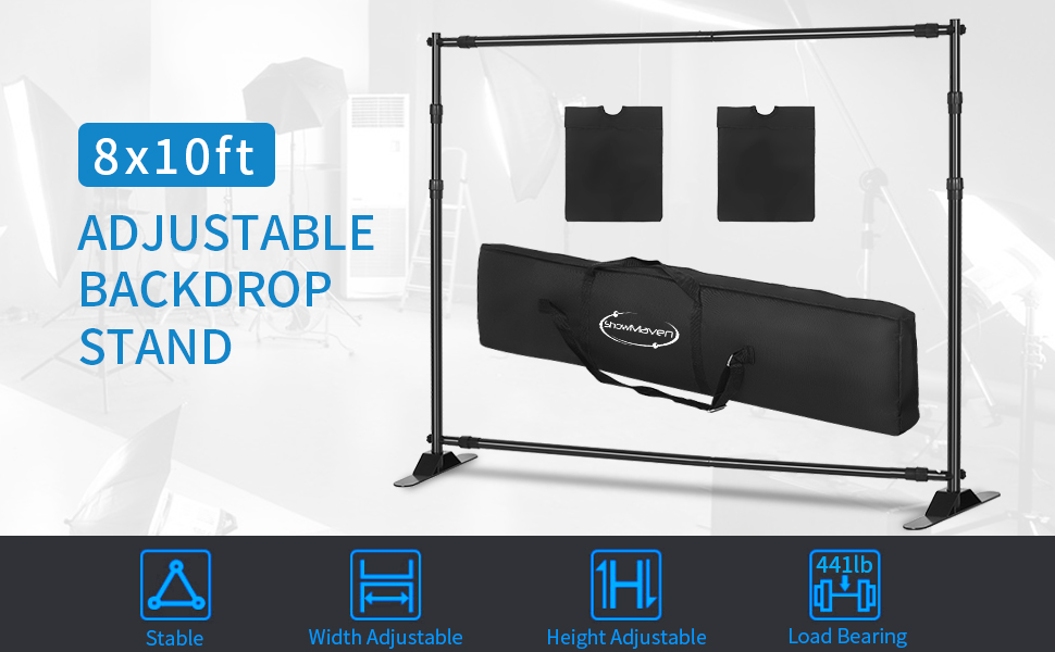 Amazon Com Showmaven 10x8ft Photography Backdrop Stand Heavy