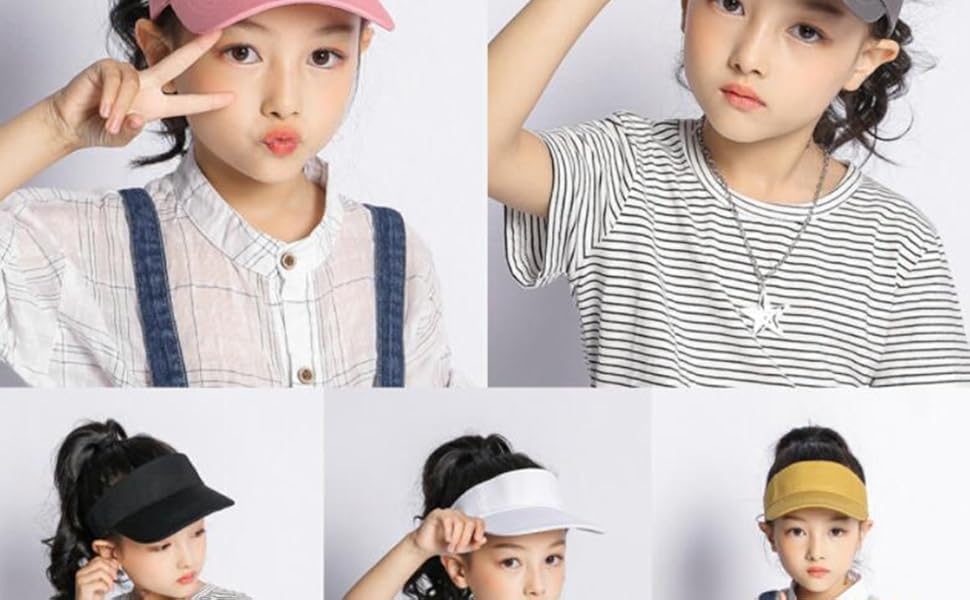 Kids Visor Sun Hat Adjustable Athletic Sports Hat