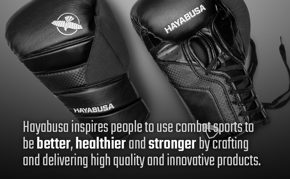 Image of Hayabusa Black T3 Lace Boxing Gloves