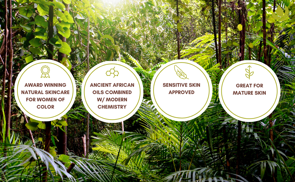 natural skincare for women of color, sensitive skincare, mature skincare, african facial oils