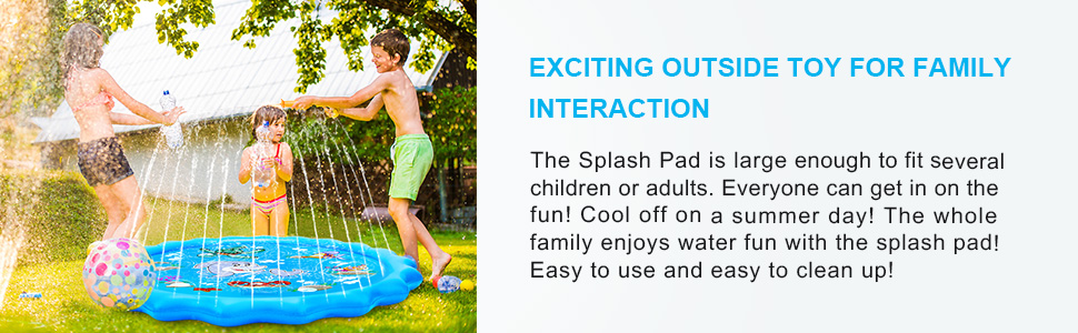 splash pad water outside toy