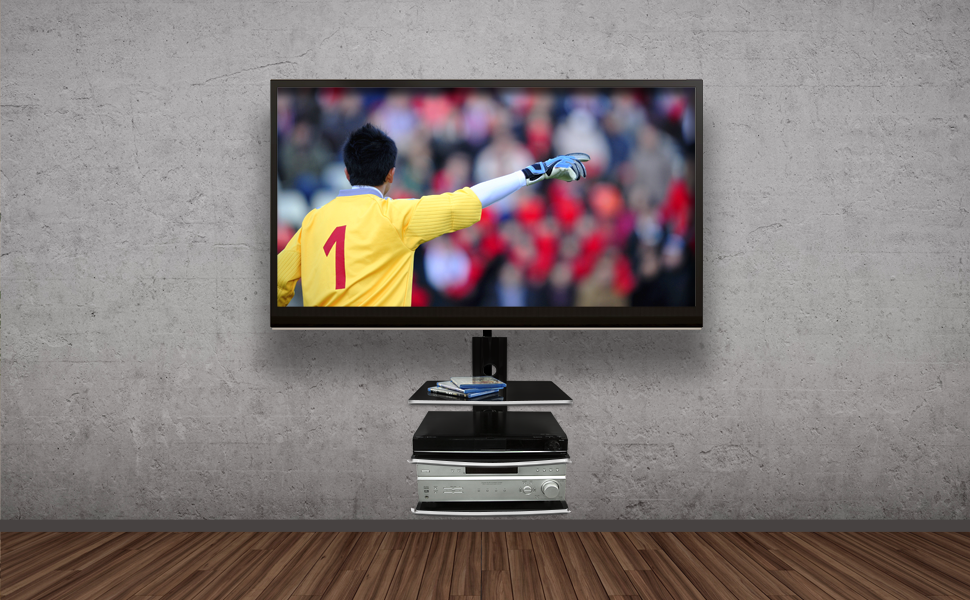 MountIt! Floating Wall Mounted Shelves for AV Receiver