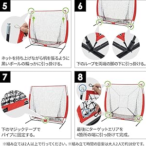 野球ネット 練習用ネット フルセット 高耐久収納袋付き 野球ネット 練習用ネット フルセット 高耐久収納袋付き