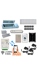 wifi door controller electromagnetic lock push to exit buttons