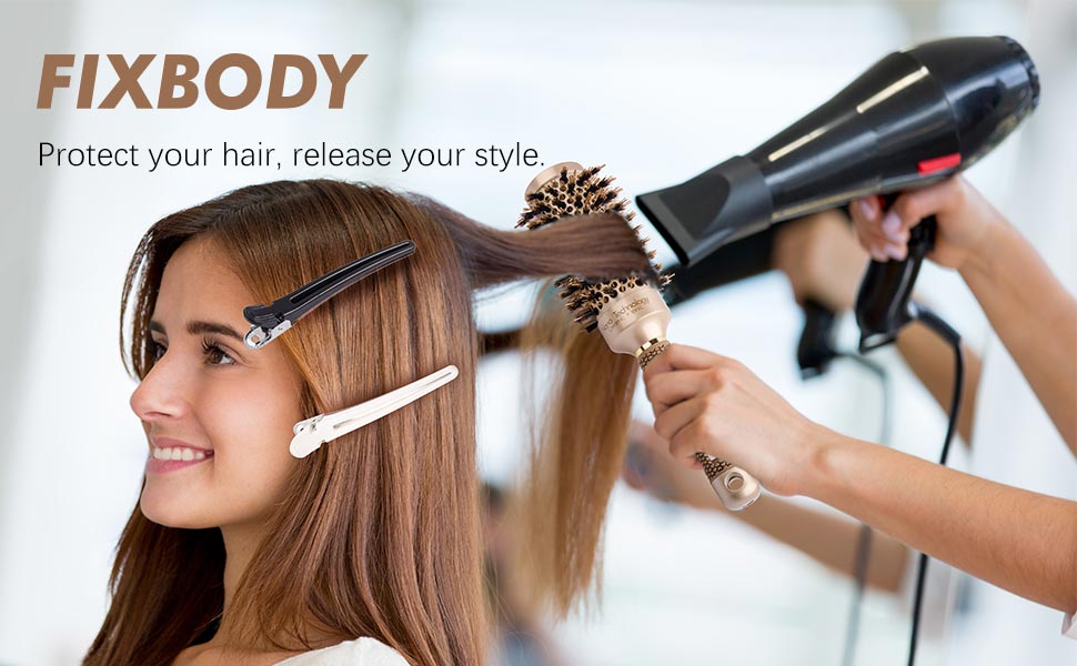 Amazon Com Fixbody Round Barrel Hair Brush With Boar Bristles