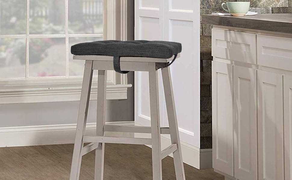 baibu Set of 2 Stool Cushion Rectangular, Super Soft Saddle