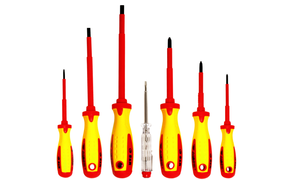 2 Piece Mains Tester Screwdriver Set Diagnostic Electrical Insulated