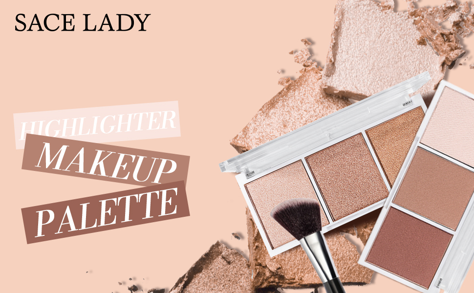 highlighter contour makeup palette