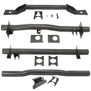 For 1999-2006 Chevy Silverado GMC Sierra 4PCS Front and Rear Fuel Tank Support Crossmember, Upper Shock Mount Crossmember, Rear Spare Tire Support Crossmember Kit-2