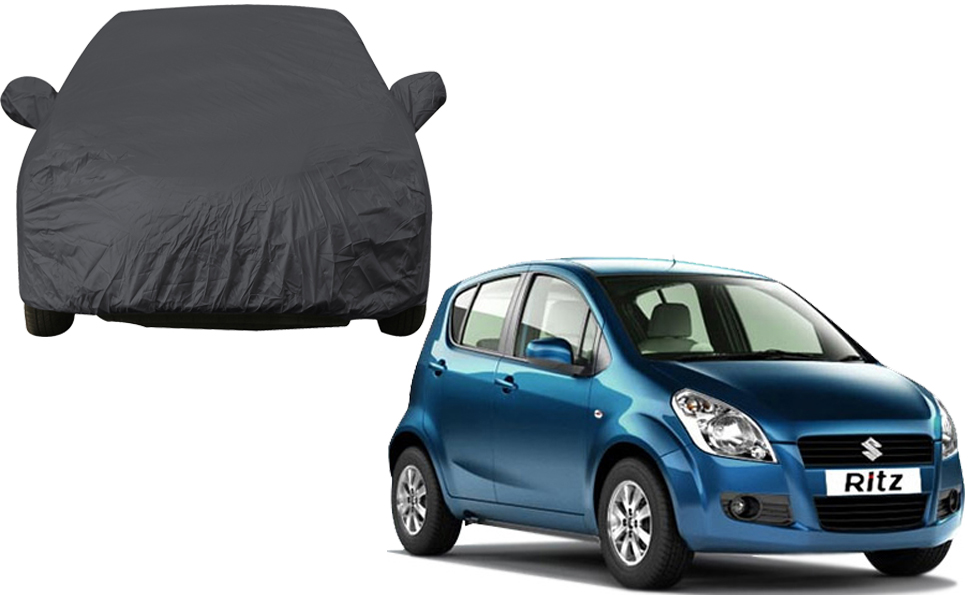 Autofact Car Body Cover with Mirror Pockets Compatible for Maruti Ritz
