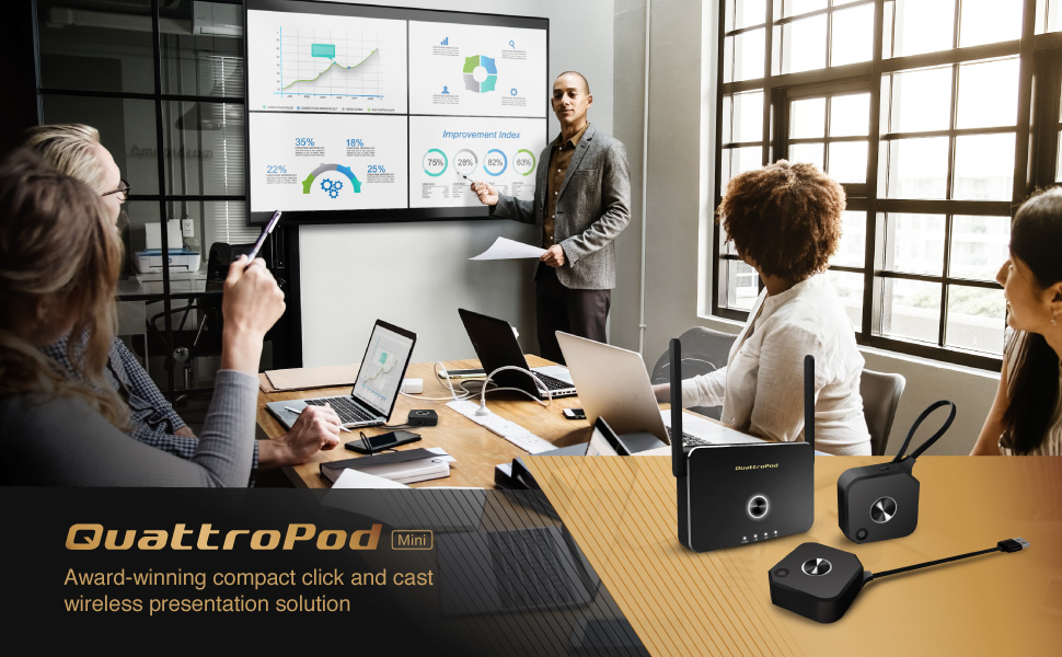 QuattroPod wireless presentation solution