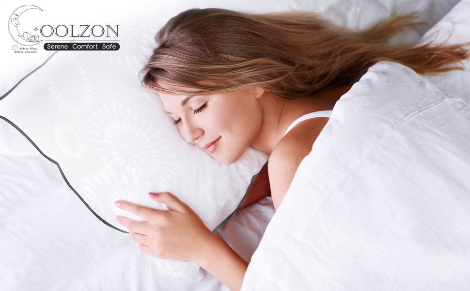 Coolzon Bed Pillows for Sleeping King Size Pillows Set of 2