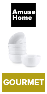 Amuse- Placa de jantar profissional Gourmet Coupe - 26,67 cm - Conjunto de 6