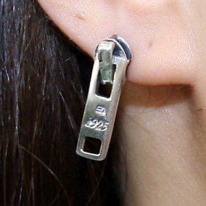 Amazon | SOLID DESIGN SD-169 ファスナーピアス 1ペア ジッパー