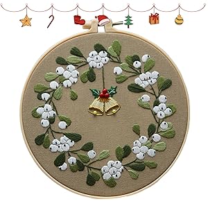 Amazon.co.jp: 初心者向けクリスマス刺繍スターターキット