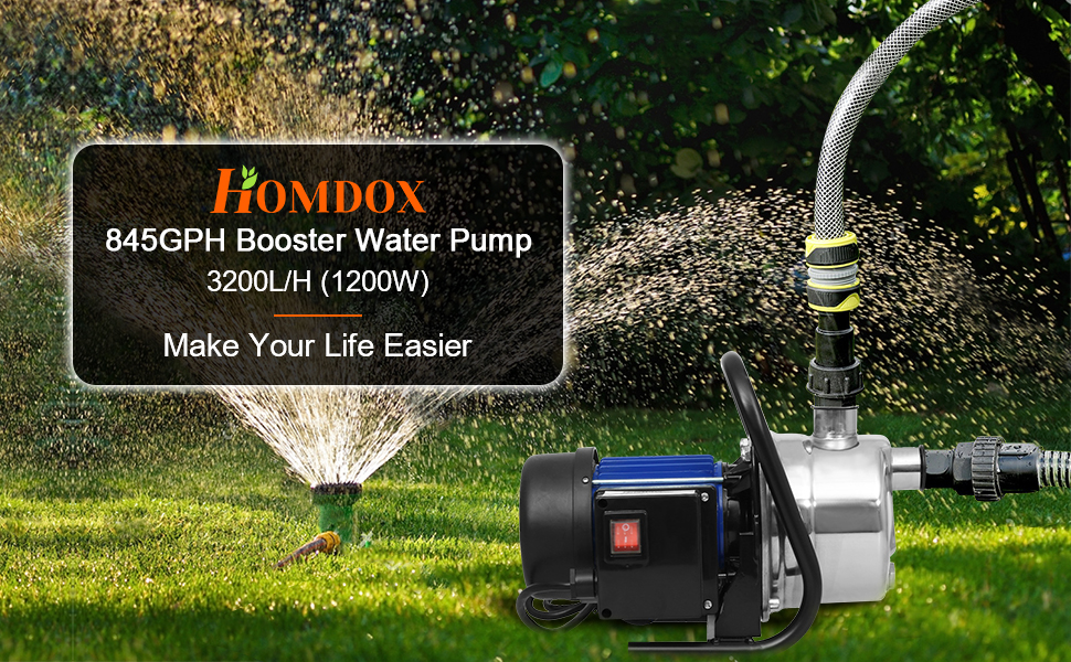 Amazon.com: Homdox 1.6 HP Bomba de pozo poco profundo inoxidable bomba