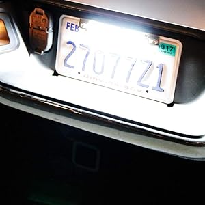 License Plate Frame Mount 12V 24-SMD High Power Xenon White LED Rear Backup Reverse Light Kit