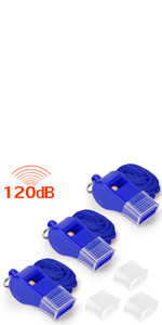 Whistle with Lanyard and Mouth Grip, Super Loud Sports Whistles, Perfect for Coaches, Referees