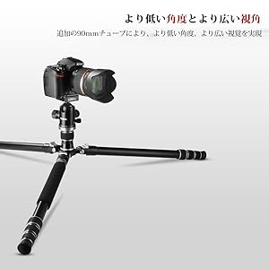 Amazon | カメラ三脚 Tycka プロ級 アルミ合金三脚 一脚可変式 4