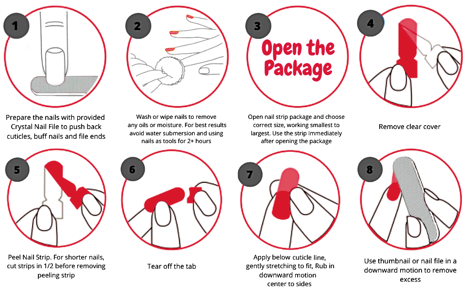 多种颜色持久修甲修脚指甲油条适合所有年龄段沙龙品质方便