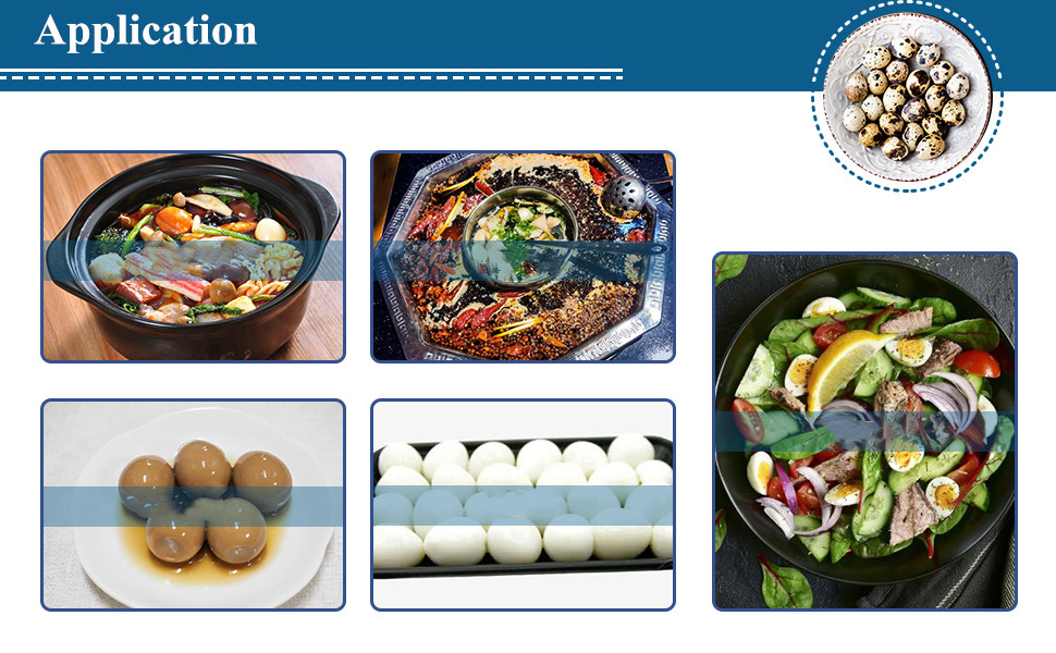 Simple&Light Weight The quail egg sheller machine is easy to operate.