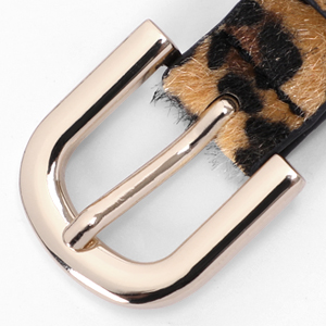 leopard thin belt