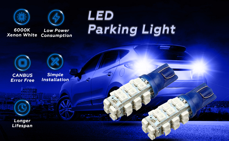 Allextreme EXT28CW T10 LED Parking Light 5630 CMD Interior Pilot