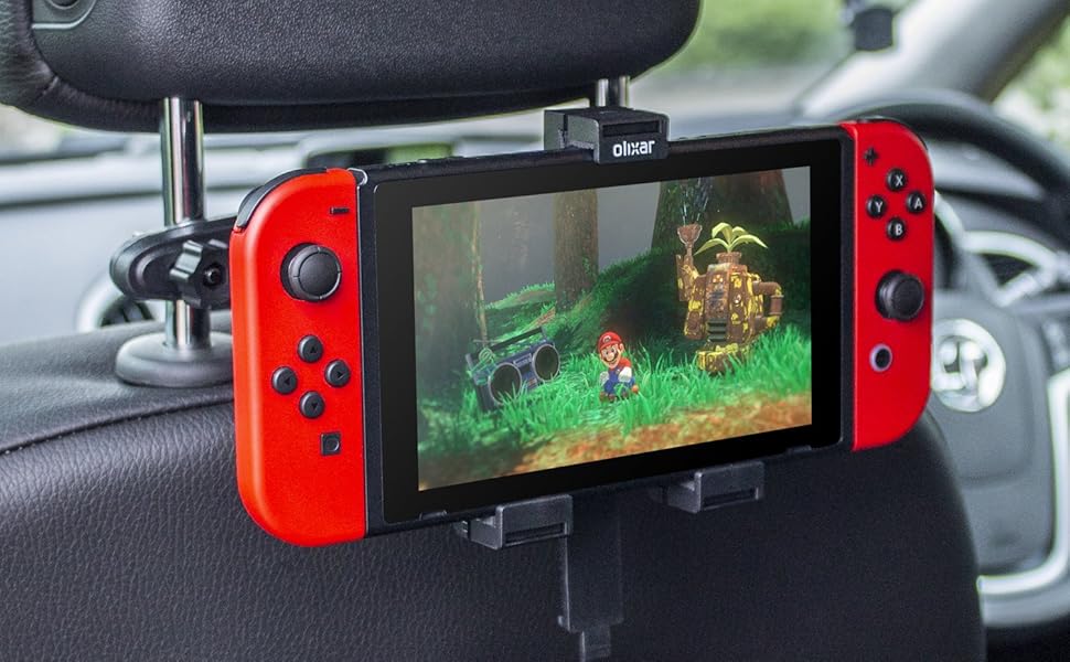 Olixar for Nintendo Switch Car Mount Headrest Holder 360 Degree