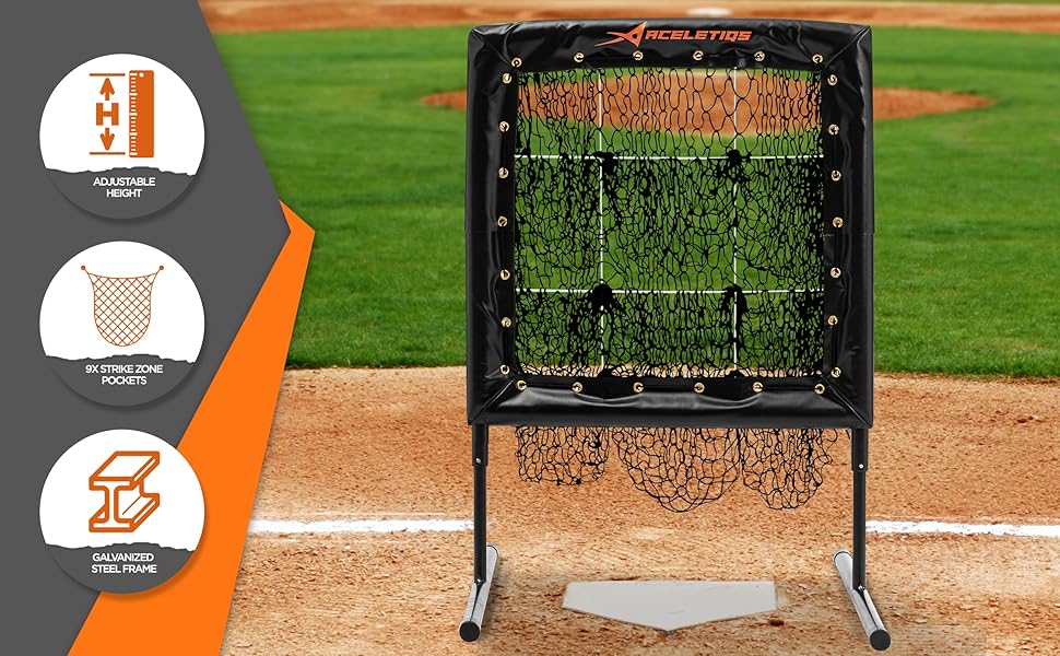Pitching Net with Strike Zone Baseball Pitching Trainer