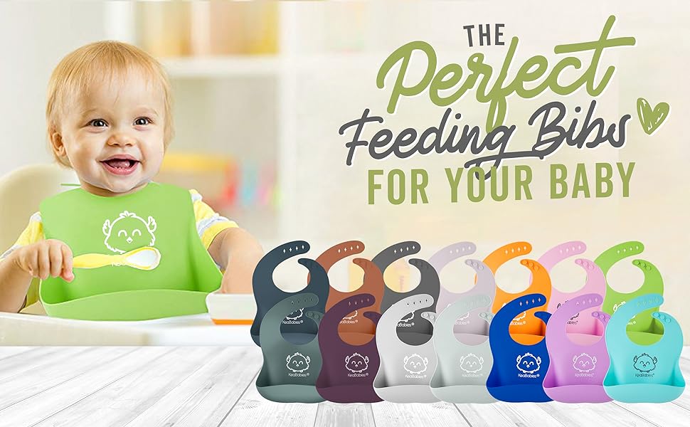 silicone bib bibs babies baby silicon toddlers waterproof feeding pocket food catching boys girls