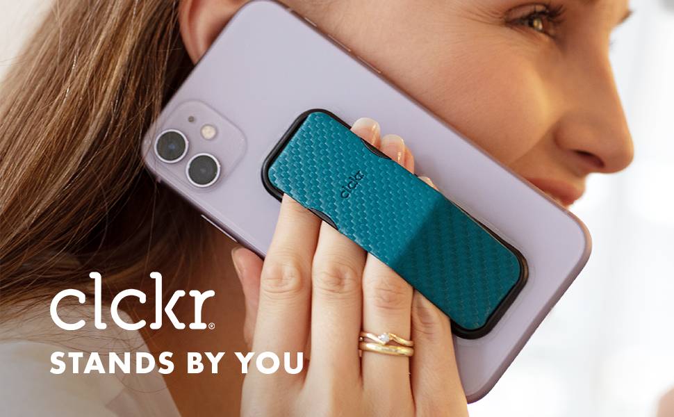 Amazon | CLCKR スマホスタンド & グリップ 縦置き/横置き