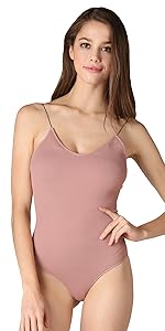 Scoop Neck Ribbed Bodysuit