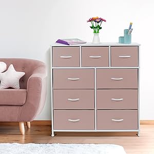 pink dresser