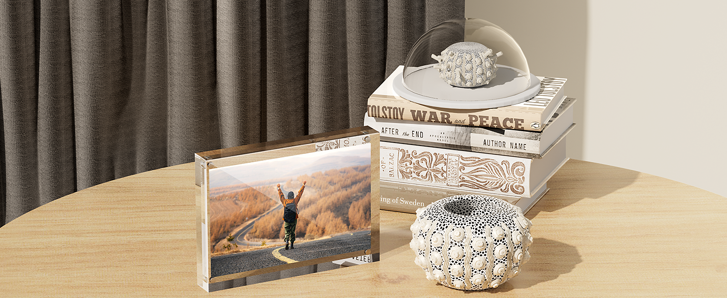 Chermory 2 Pack Acrylic Photo Frame 5x7, 20 Thicker, 24mm