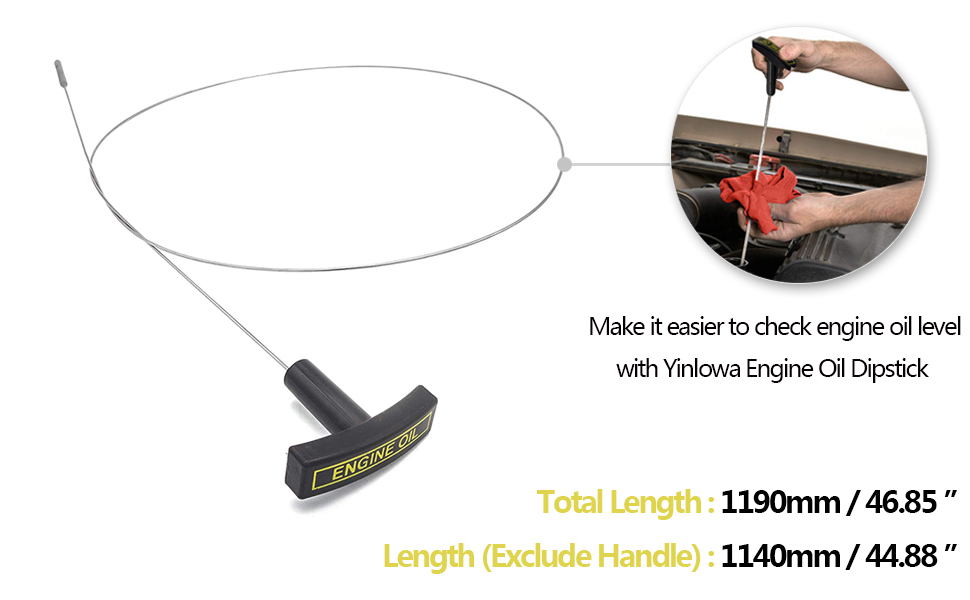 3C3Z6750AA Ford 6.0 Powerstroke Oil Dipstick for 2003 2004