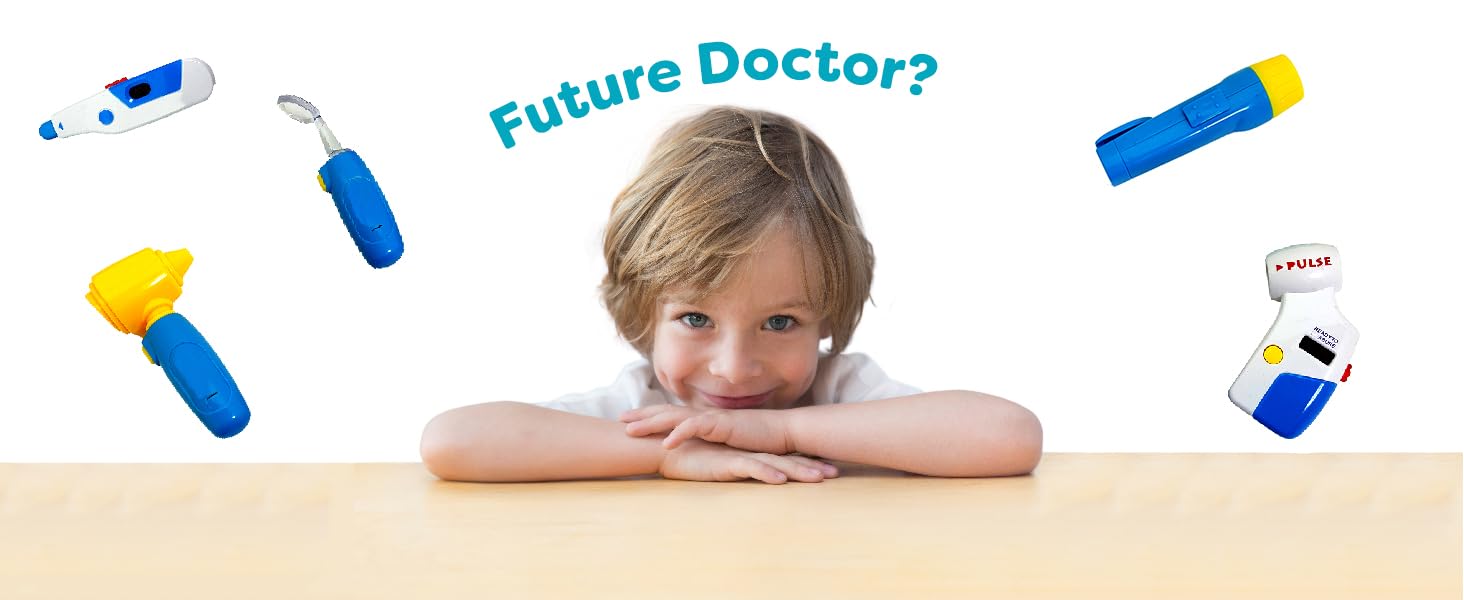 Skoolzy Doctor Kit for Kids with Xray- 29 pc Dr Playset with Realistic Sound Effects 