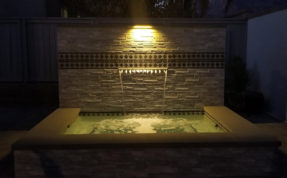 Waterfall Lights, Pavers LED Hardscape Step lights