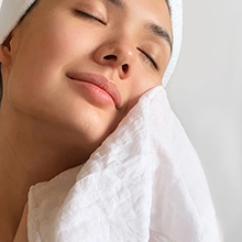 Gentle exfoliation, muslin cloth, 100% organic