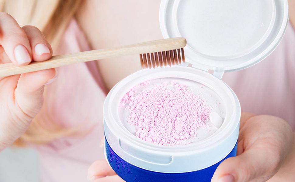 Tooth Powder, Mouth Odor Removing Portable Tooth Powder, Teeth Odor Remover for Food Stains, Fruit