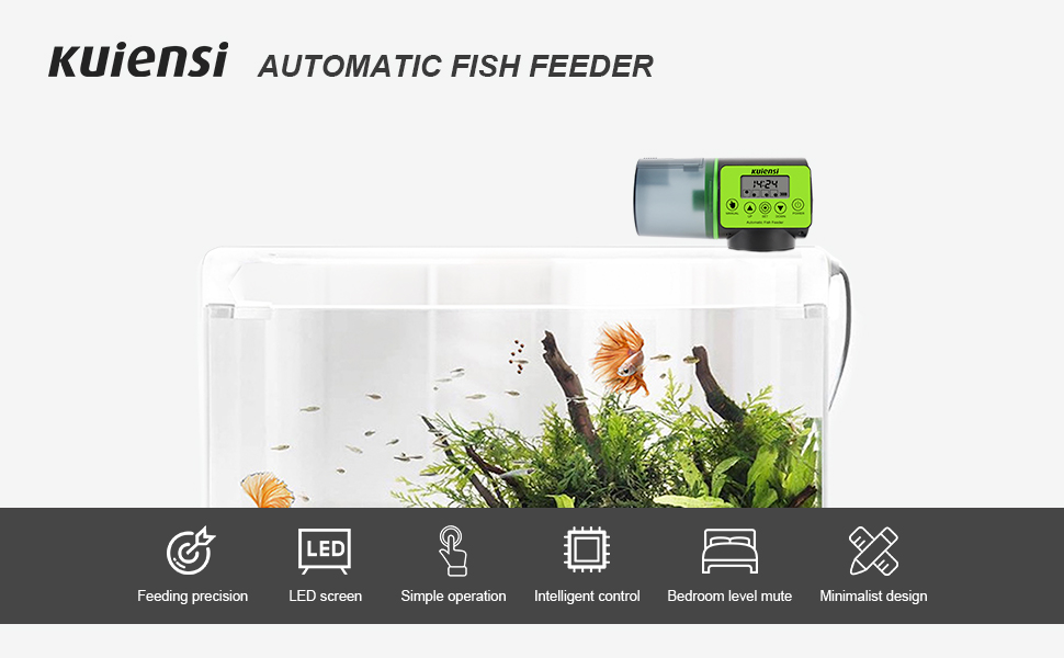 Auto Fish Feeder, Vacation Fish Food Dispenser for