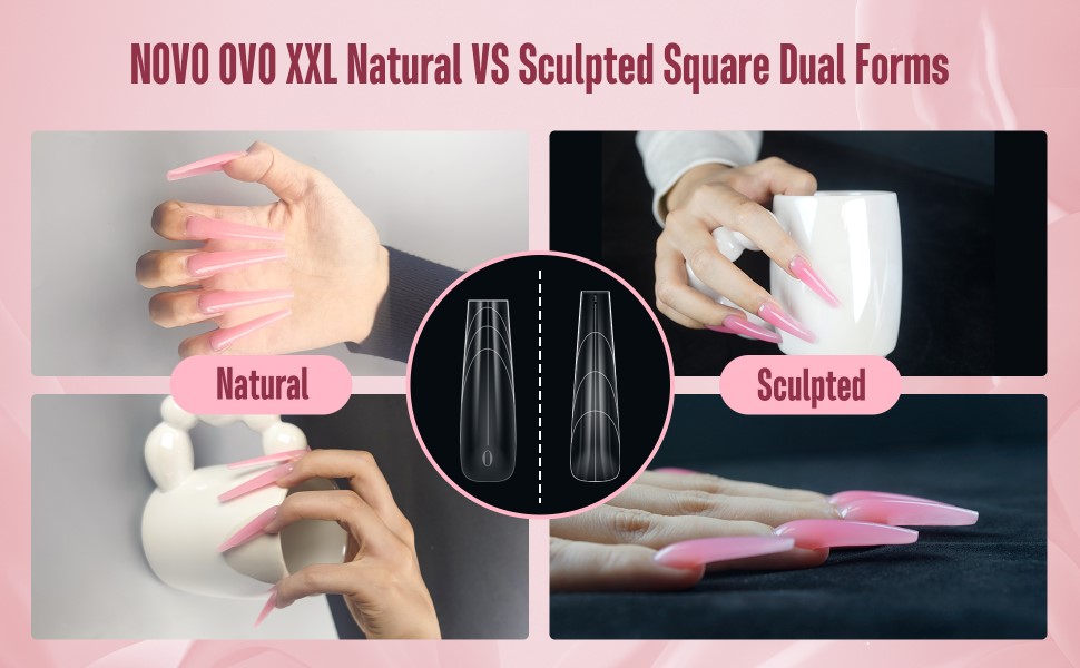 XXL Natural VS Sculpted Square Dual Forms